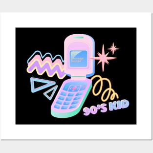 90s Flip Phone Posters and Art